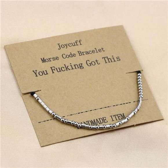 Morse Code Bracelets for Women Unique - Picture 6 of 6